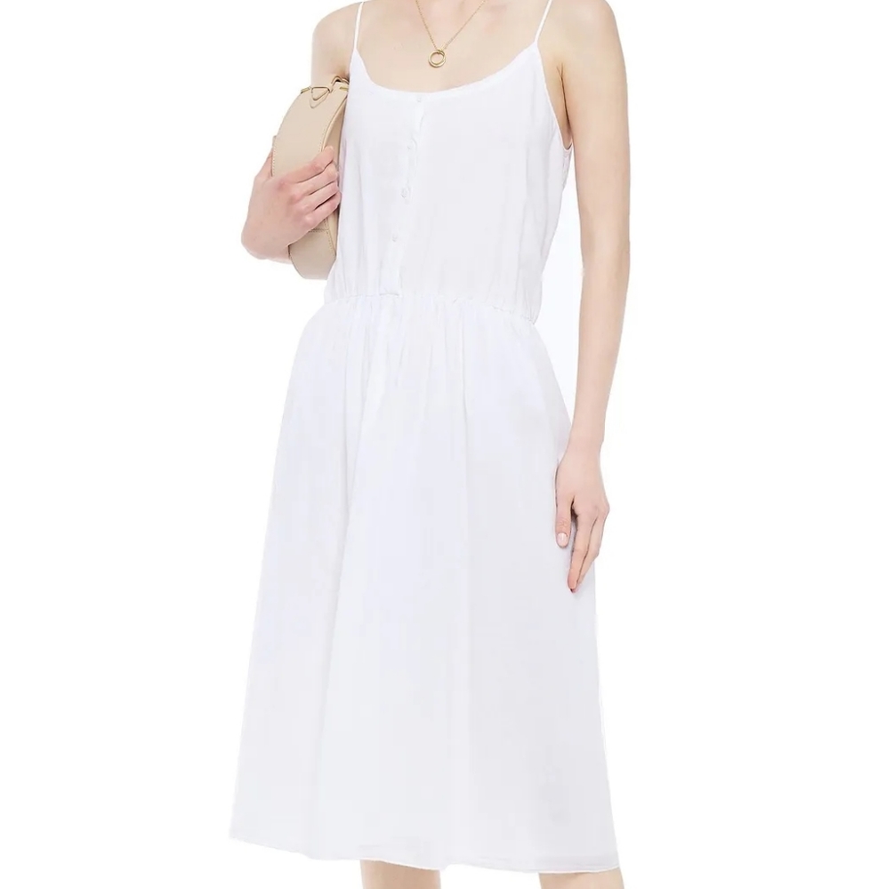 NWT American Vintage Sisibay midi dress 100% Cotton Size Large White